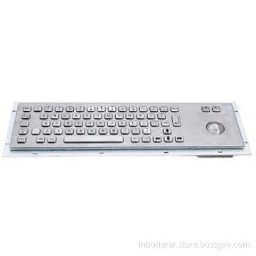 Custom Industrial Metal Keyboard With Trackball , USB or PS